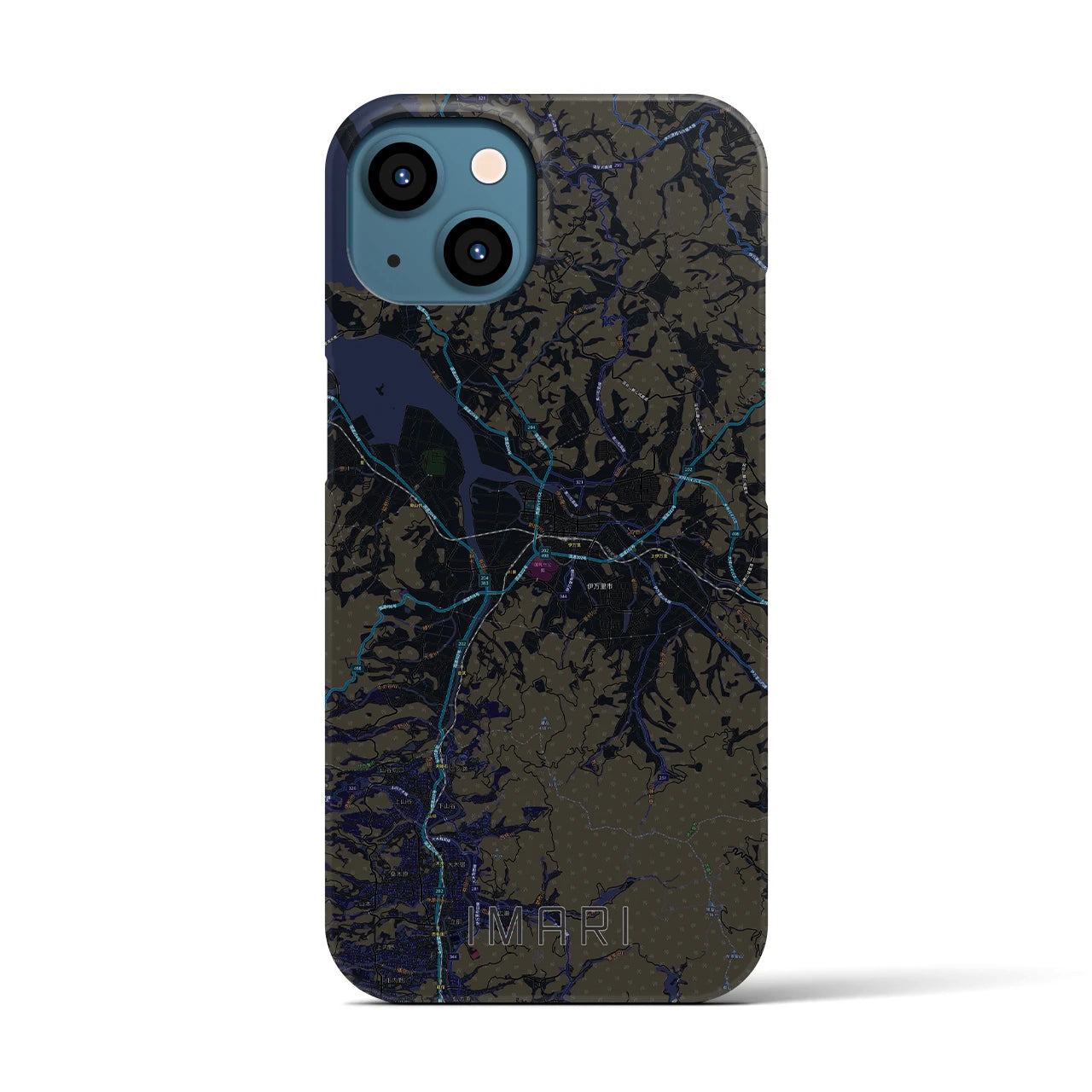 【伊万里(佐賀県)】地図柄iPhoneケース(バックカバータイプ)