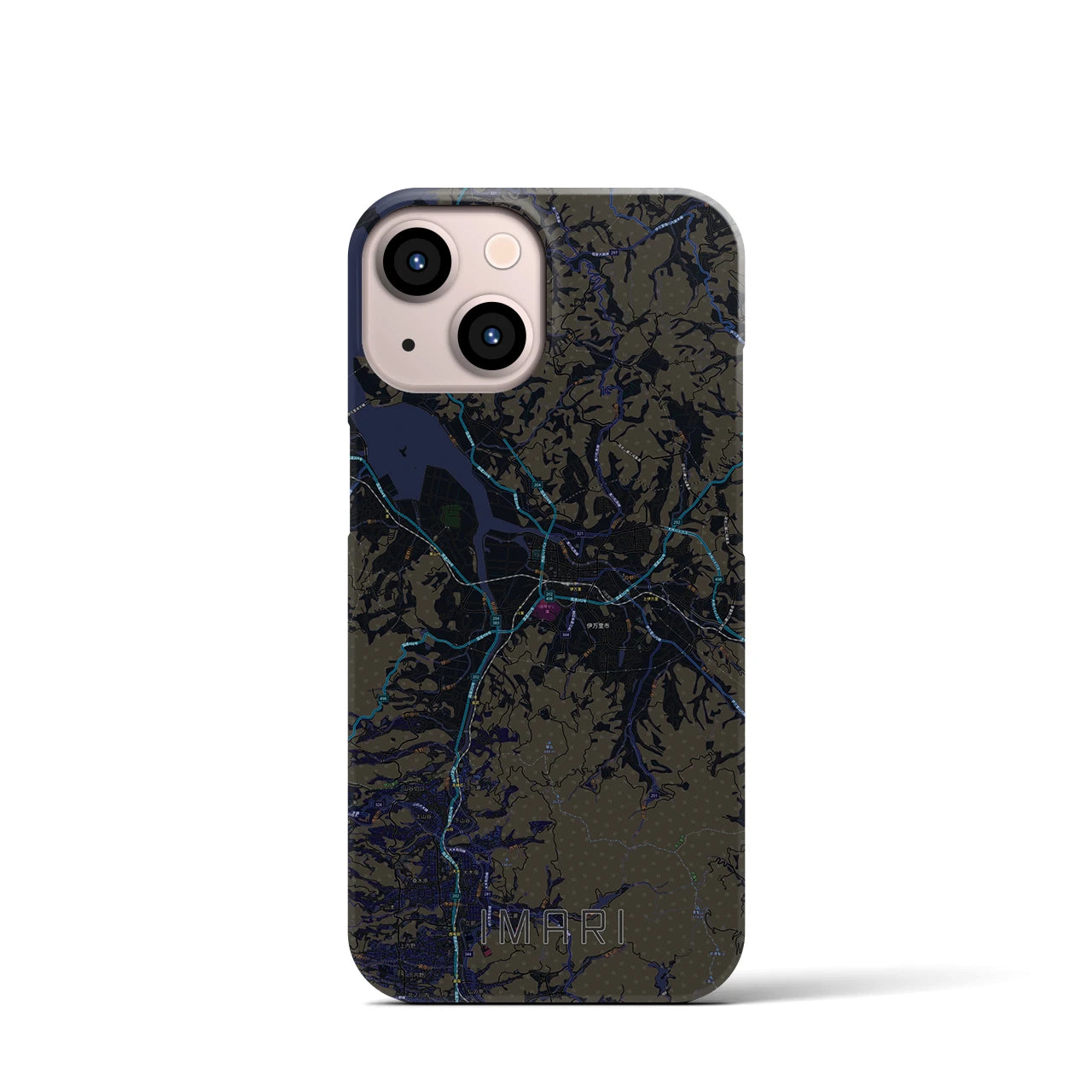 【伊万里(佐賀県)】地図柄iPhoneケース(バックカバータイプ)