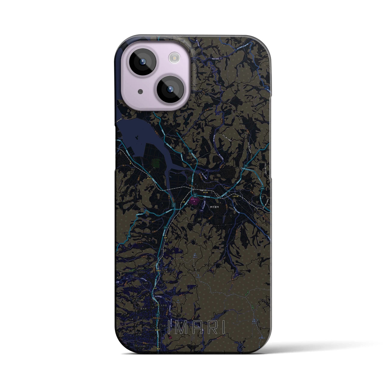 【伊万里(佐賀県)】地図柄iPhoneケース(バックカバータイプ)