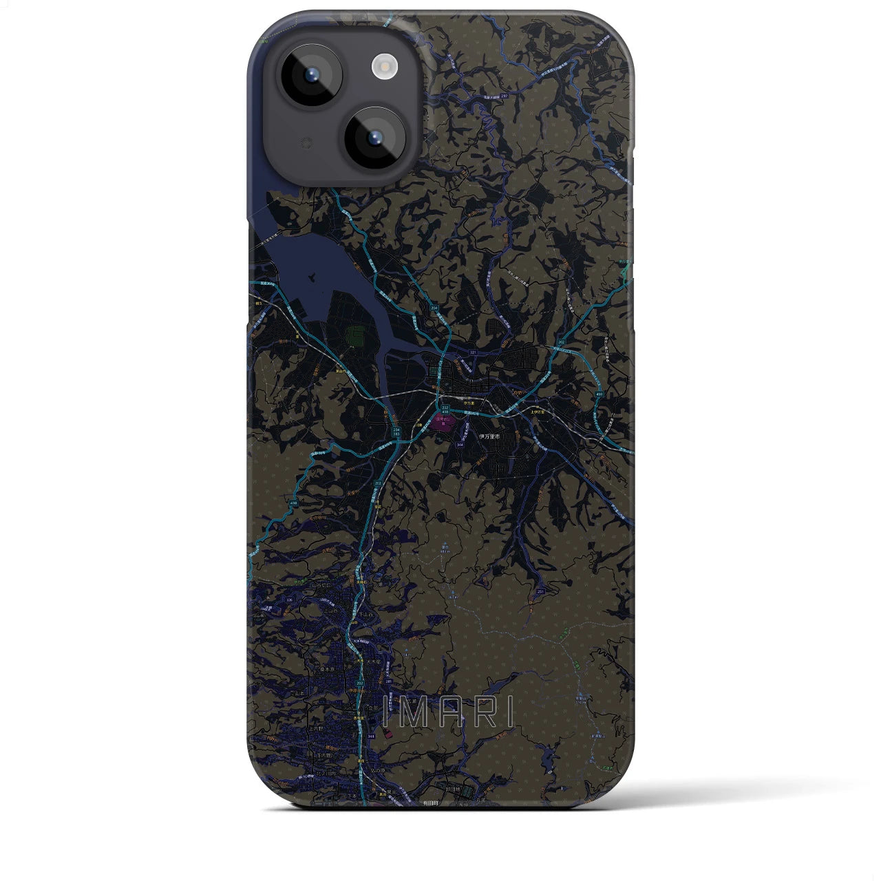 【伊万里(佐賀県)】地図柄iPhoneケース(バックカバータイプ)