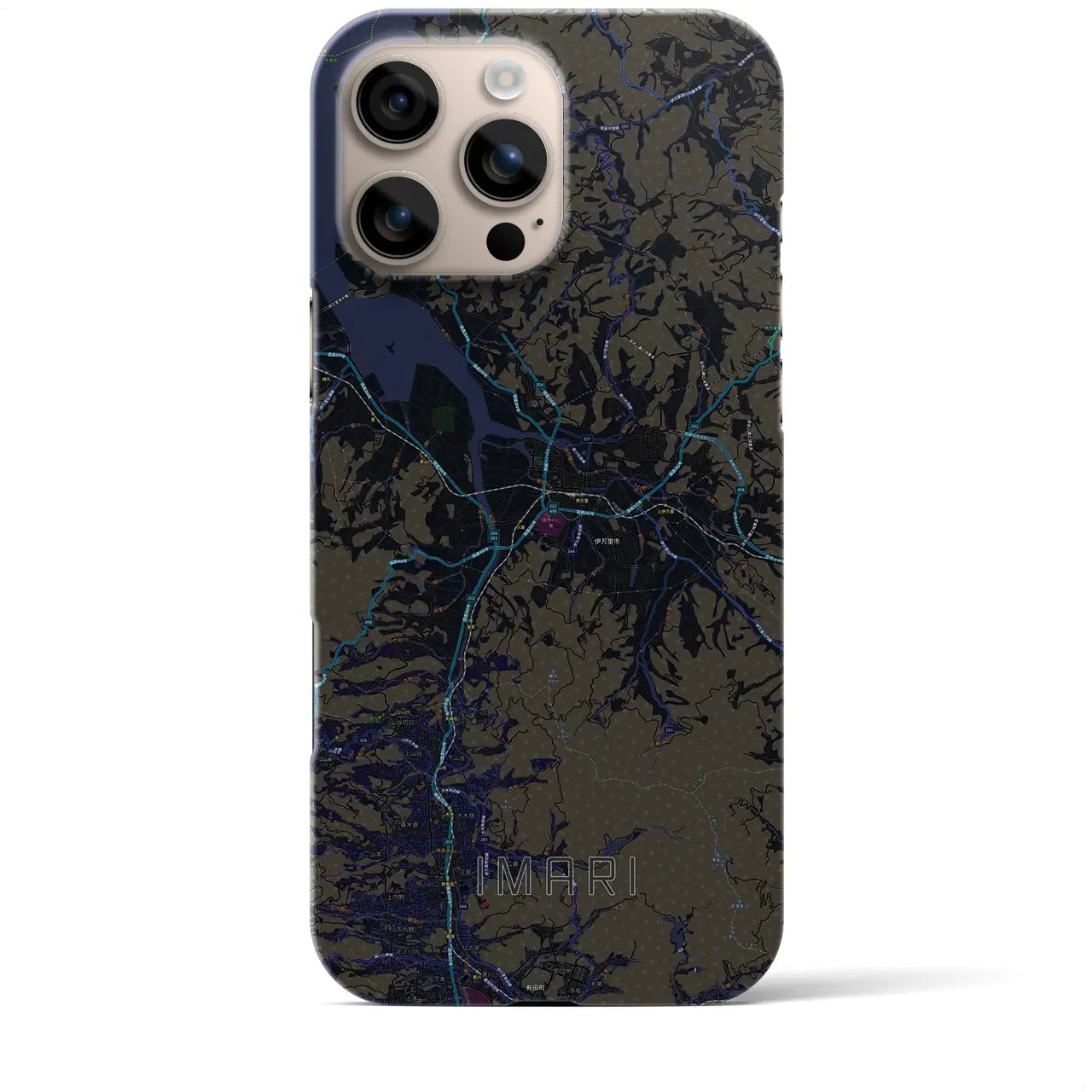 【伊万里(佐賀県)】地図柄iPhoneケース(バックカバータイプ)