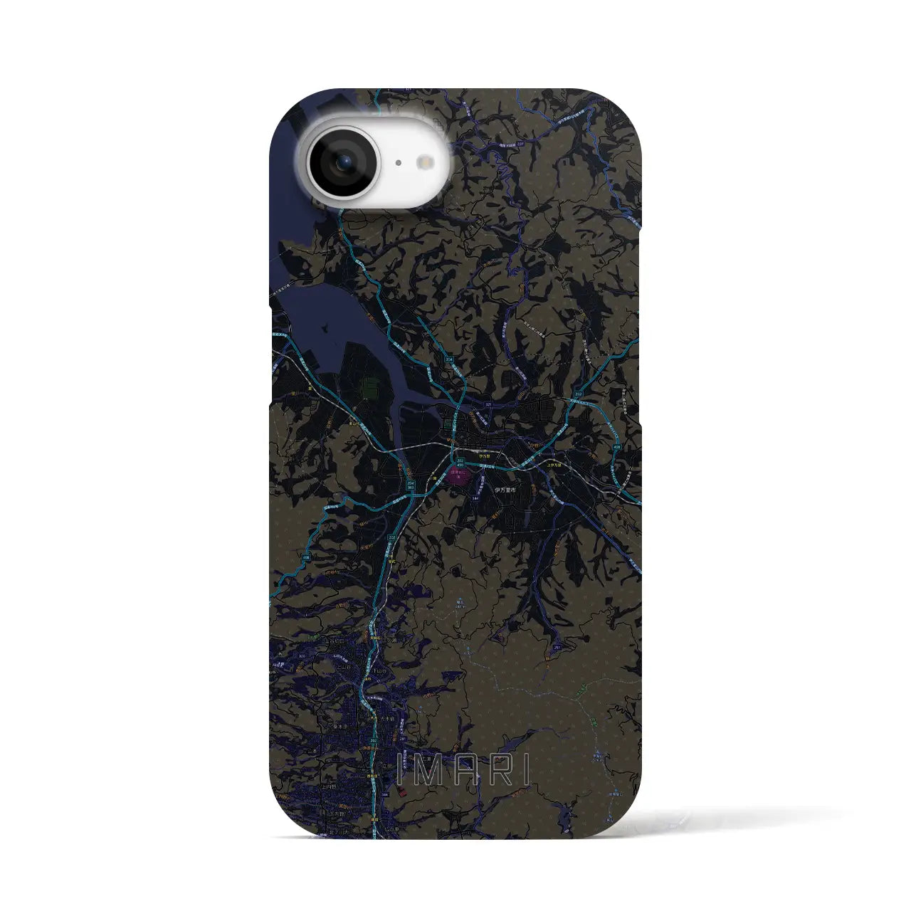 【伊万里(佐賀県)】地図柄iPhoneケース(バックカバータイプ)