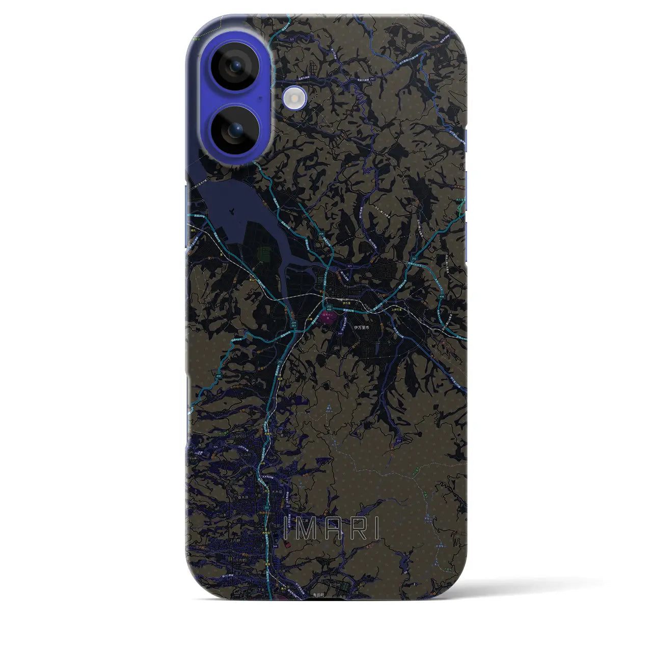 【伊万里(佐賀県)】地図柄iPhoneケース(バックカバータイプ)