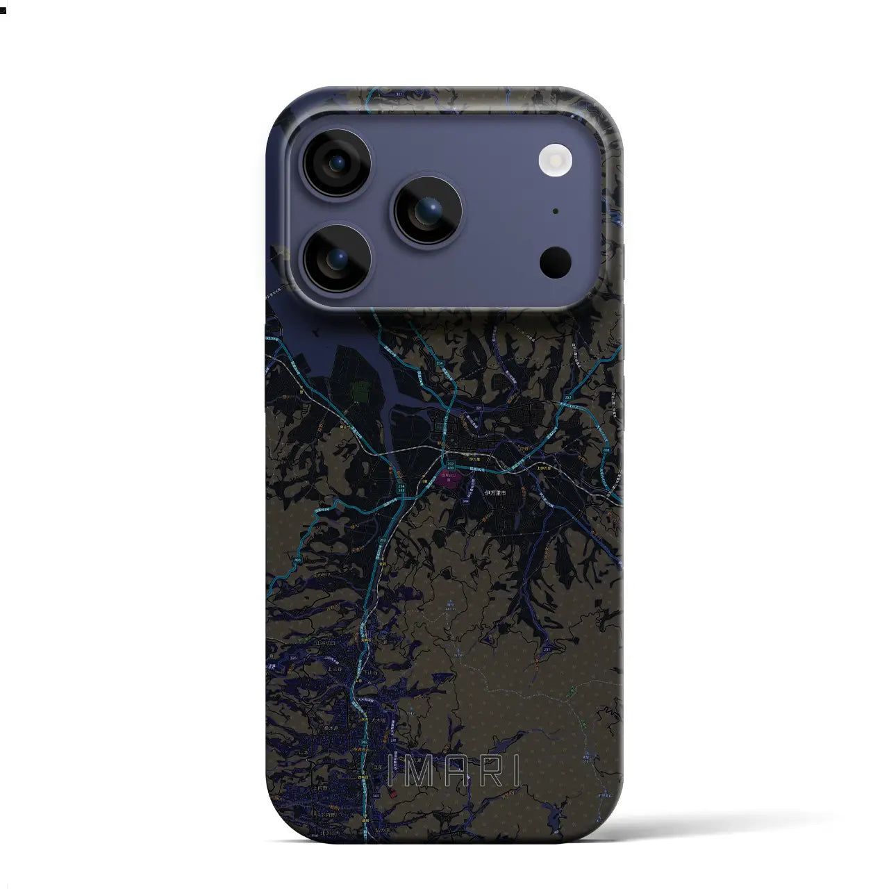 【伊万里(佐賀県)】地図柄iPhoneケース(バックカバータイプ)