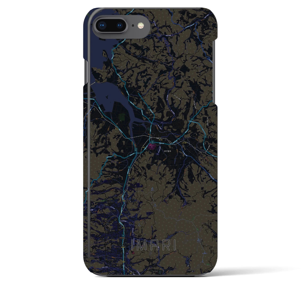 【伊万里(佐賀県)】地図柄iPhoneケース(バックカバータイプ)