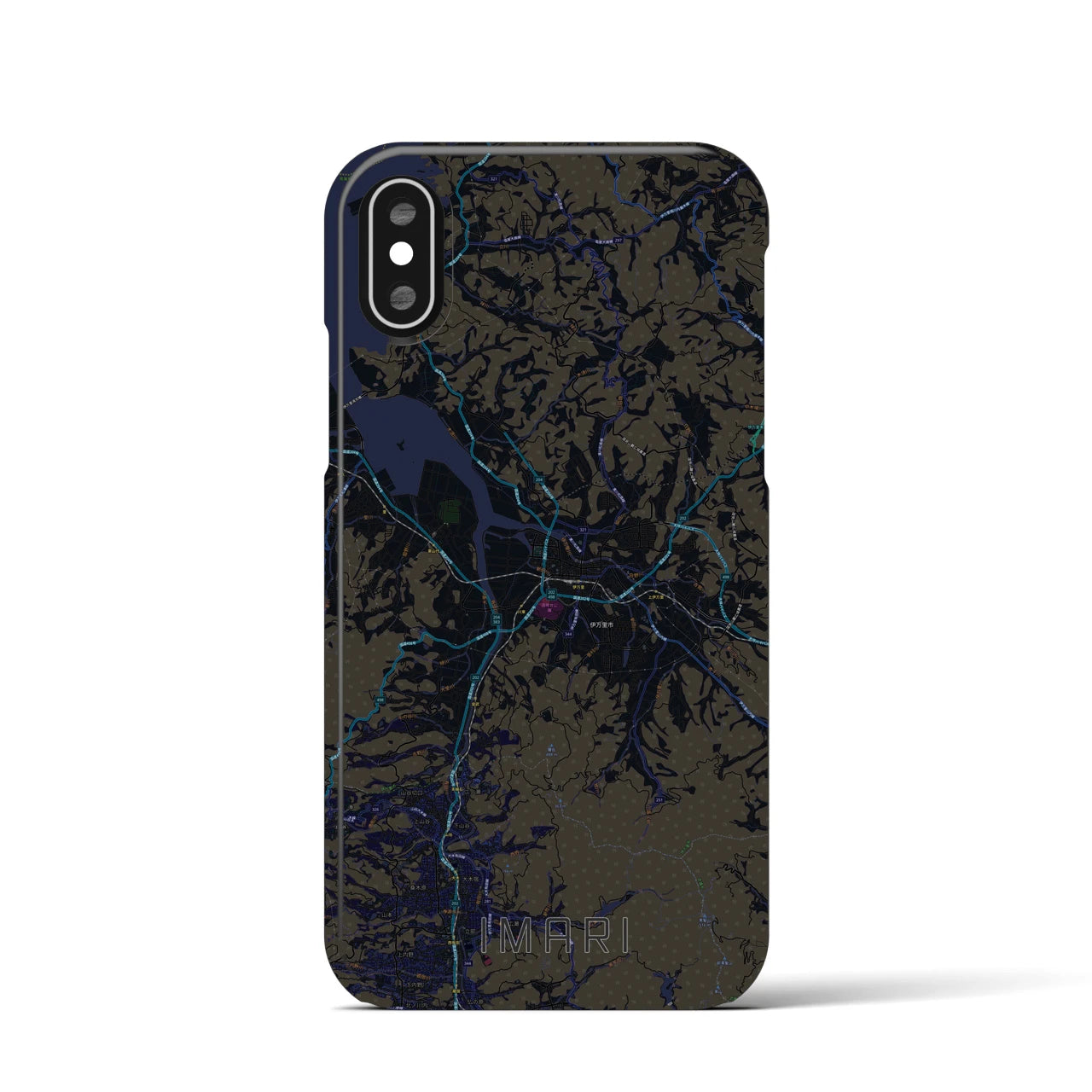 【伊万里(佐賀県)】地図柄iPhoneケース(バックカバータイプ)