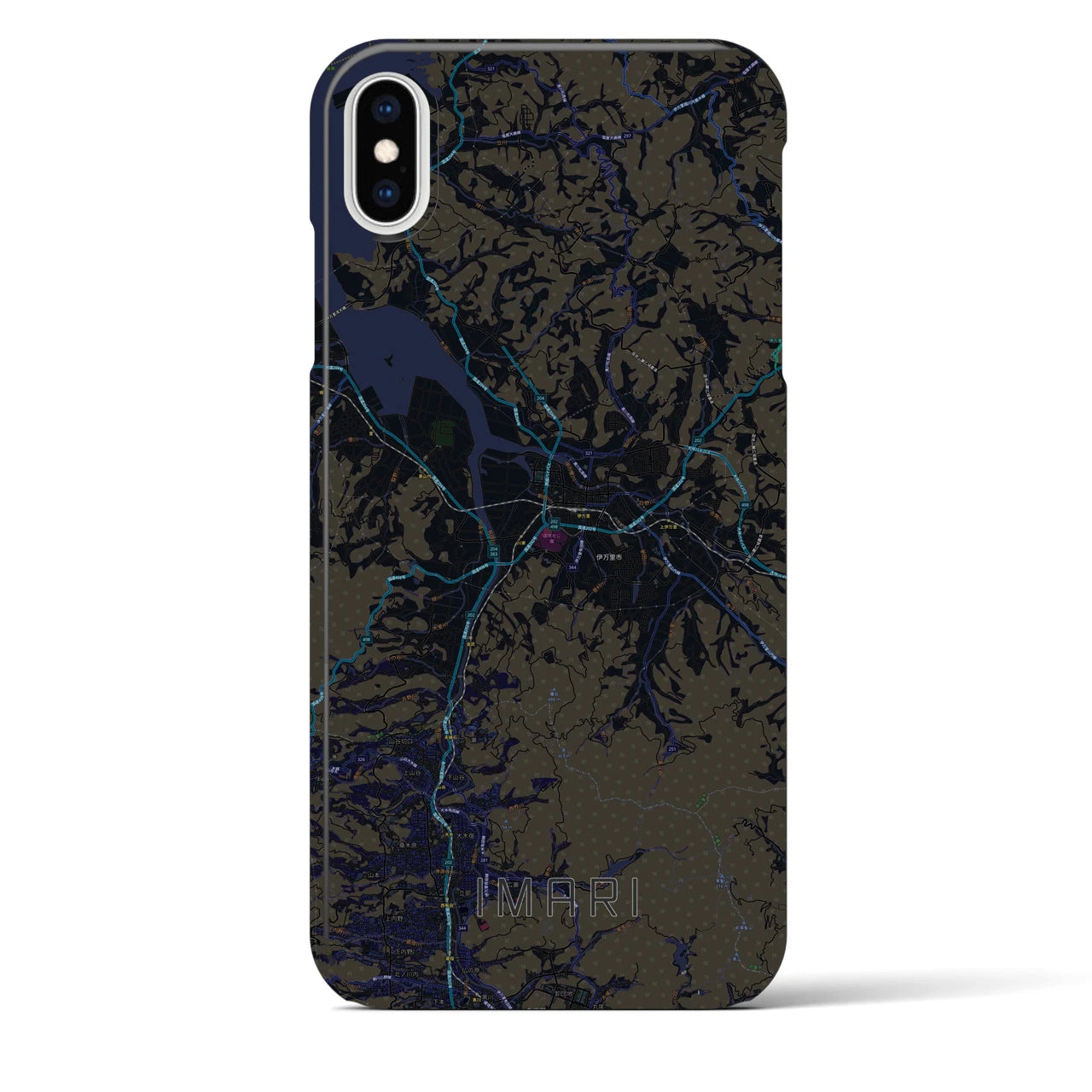 【伊万里(佐賀県)】地図柄iPhoneケース(バックカバータイプ)