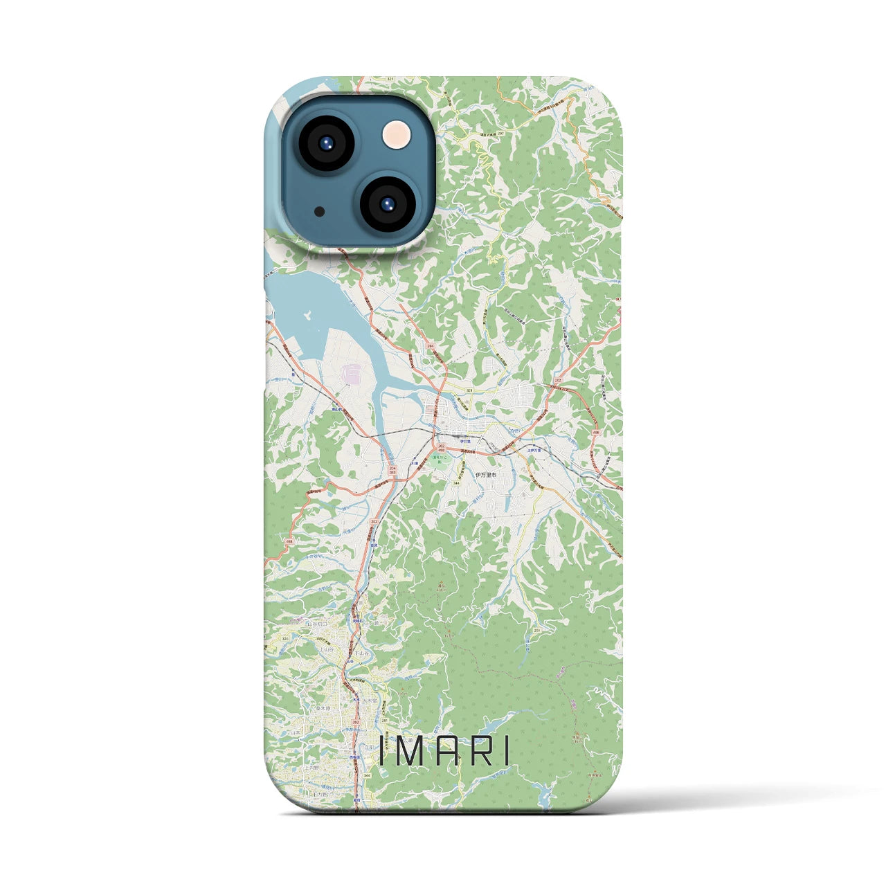 【伊万里(佐賀県)】地図柄iPhoneケース(バックカバータイプ)