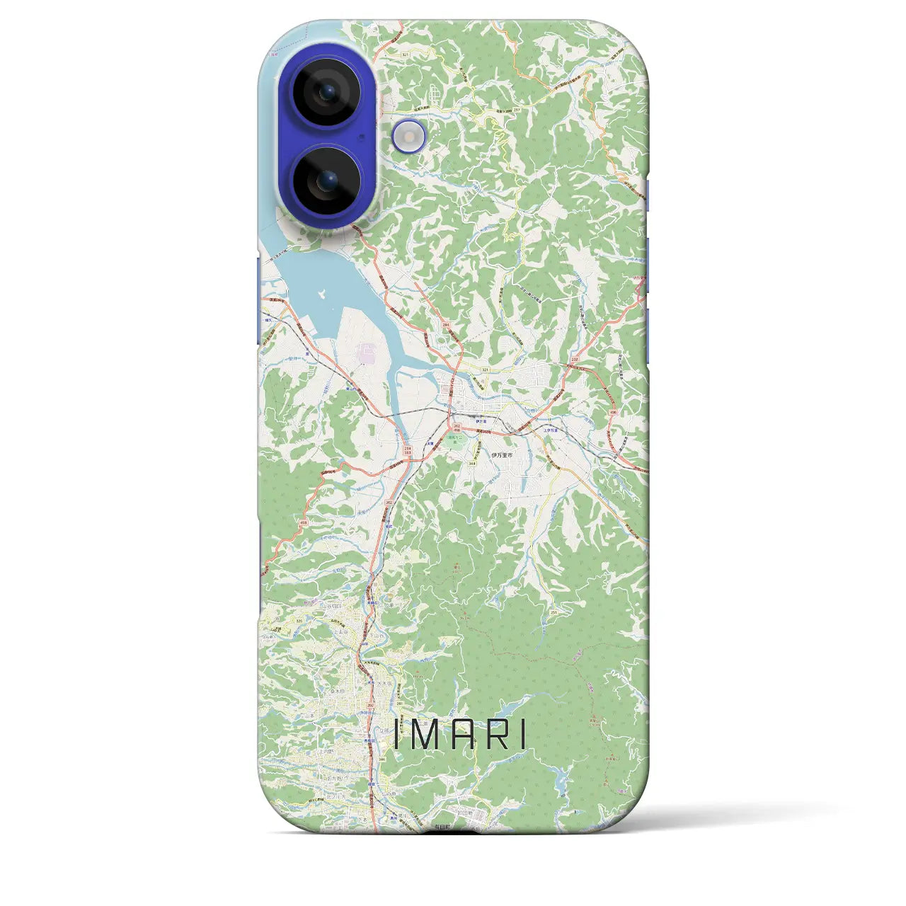【伊万里(佐賀県)】地図柄iPhoneケース(バックカバータイプ)ナチュラル・iPhone 16 Pro Max 用
