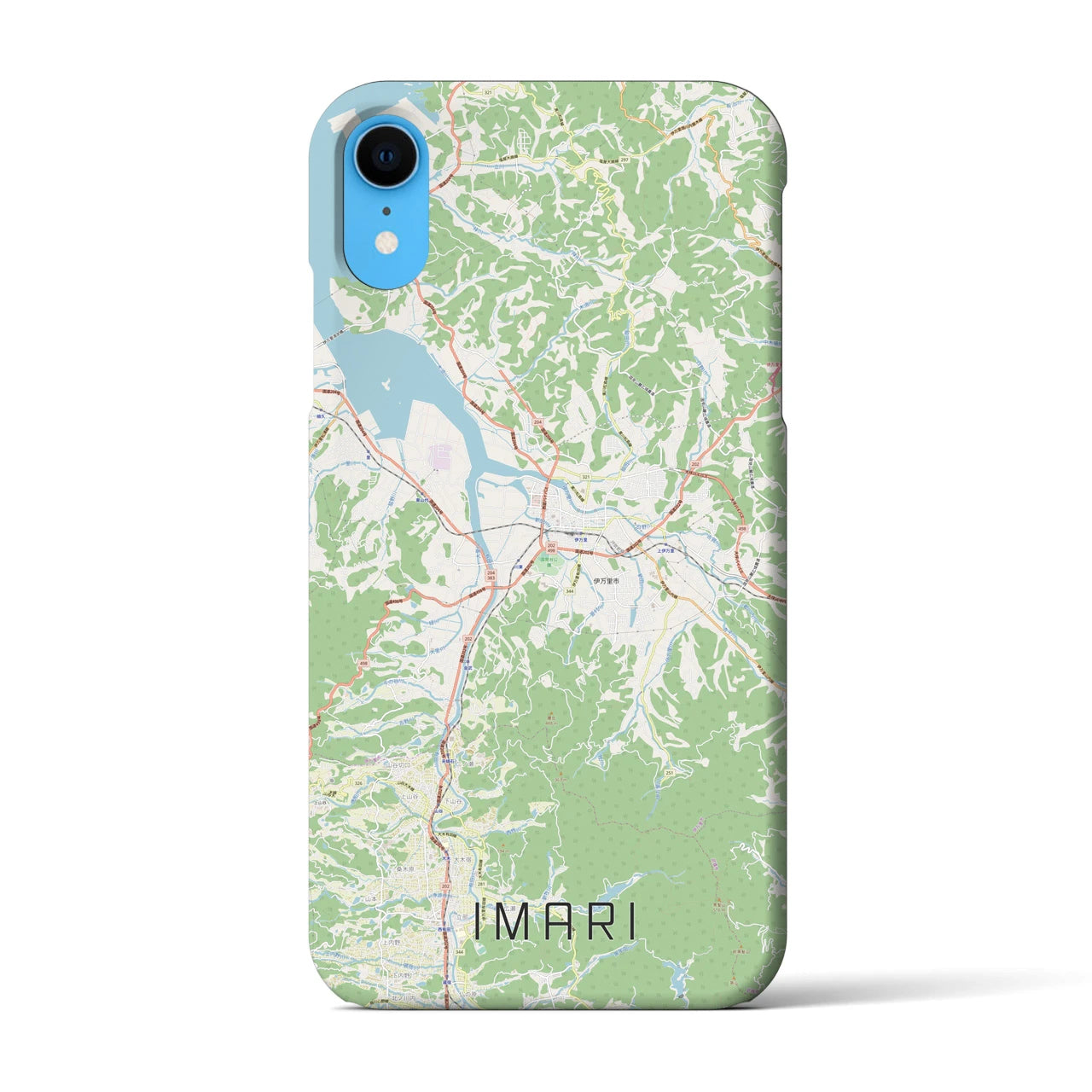 【伊万里(佐賀県)】地図柄iPhoneケース(バックカバータイプ)