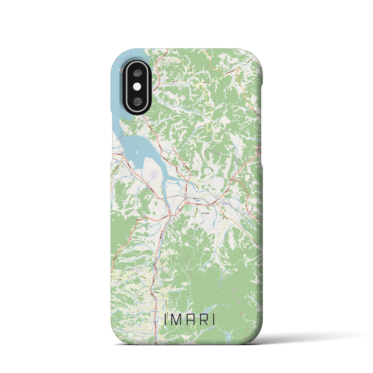 【伊万里(佐賀県)】地図柄iPhoneケース(バックカバータイプ)