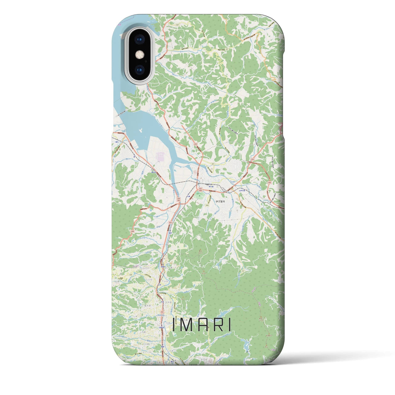 【伊万里(佐賀県)】地図柄iPhoneケース(バックカバータイプ)