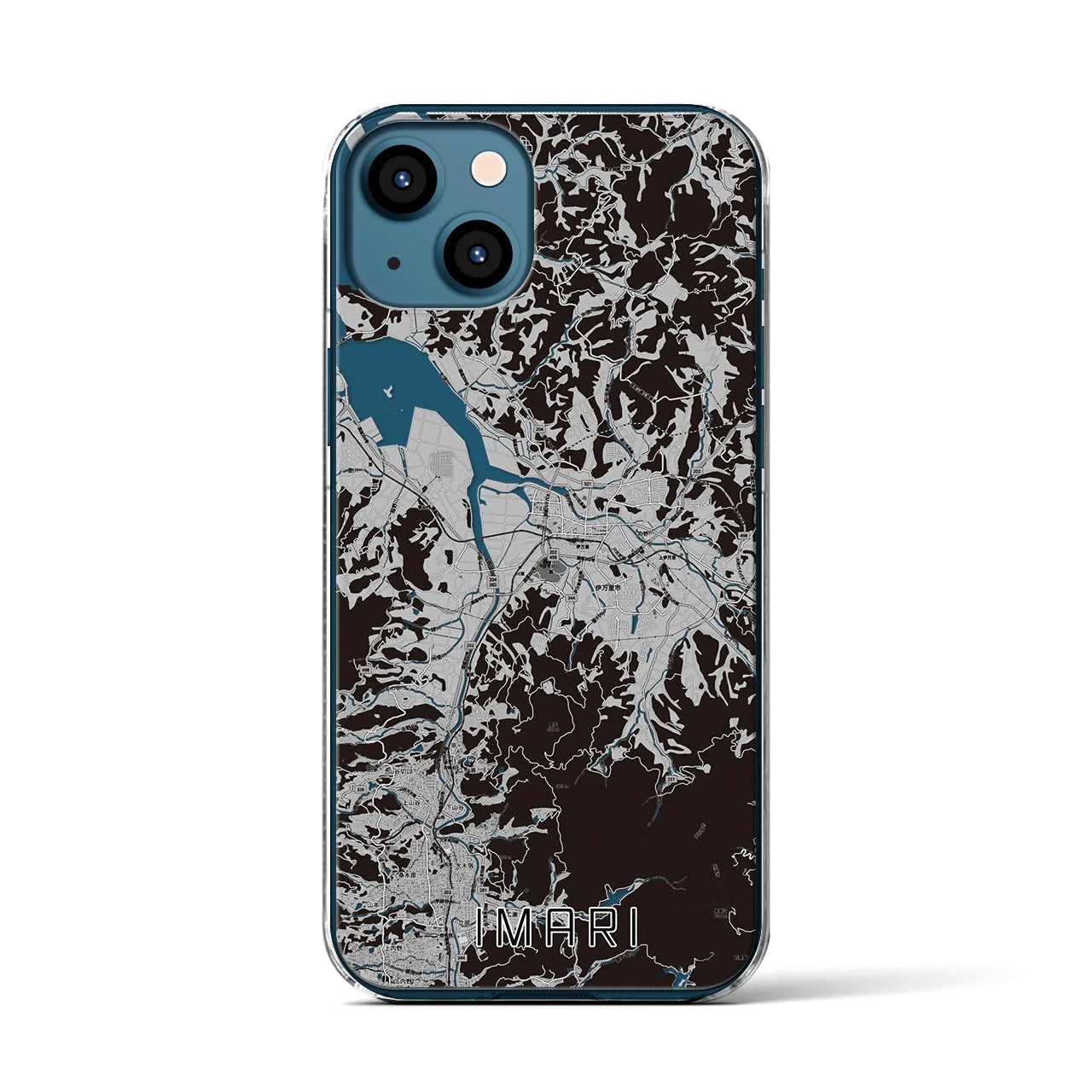 【伊万里(佐賀県)】地図柄iPhoneケース(クリアタイプ)