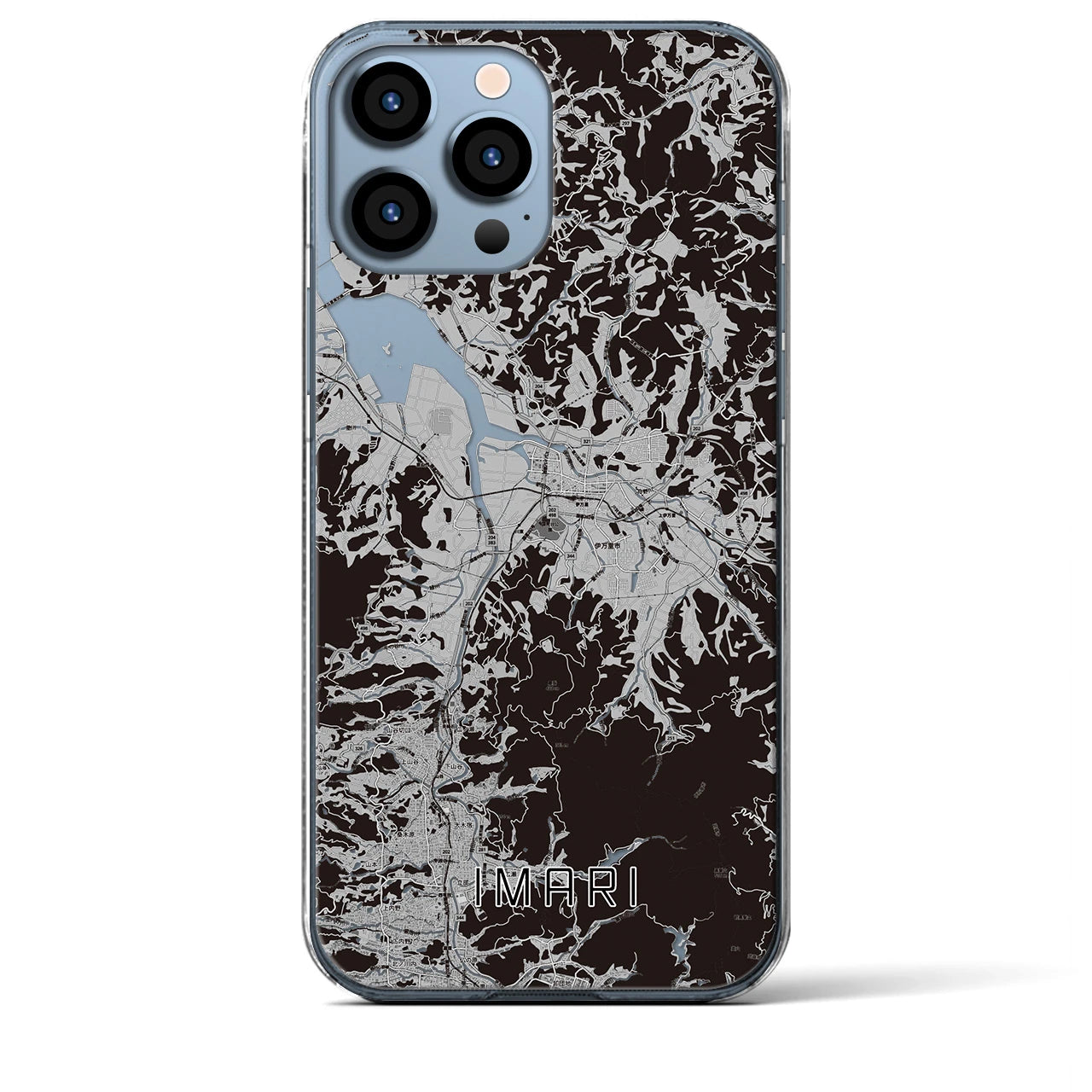 【伊万里(佐賀県)】地図柄iPhoneケース(クリアタイプ)