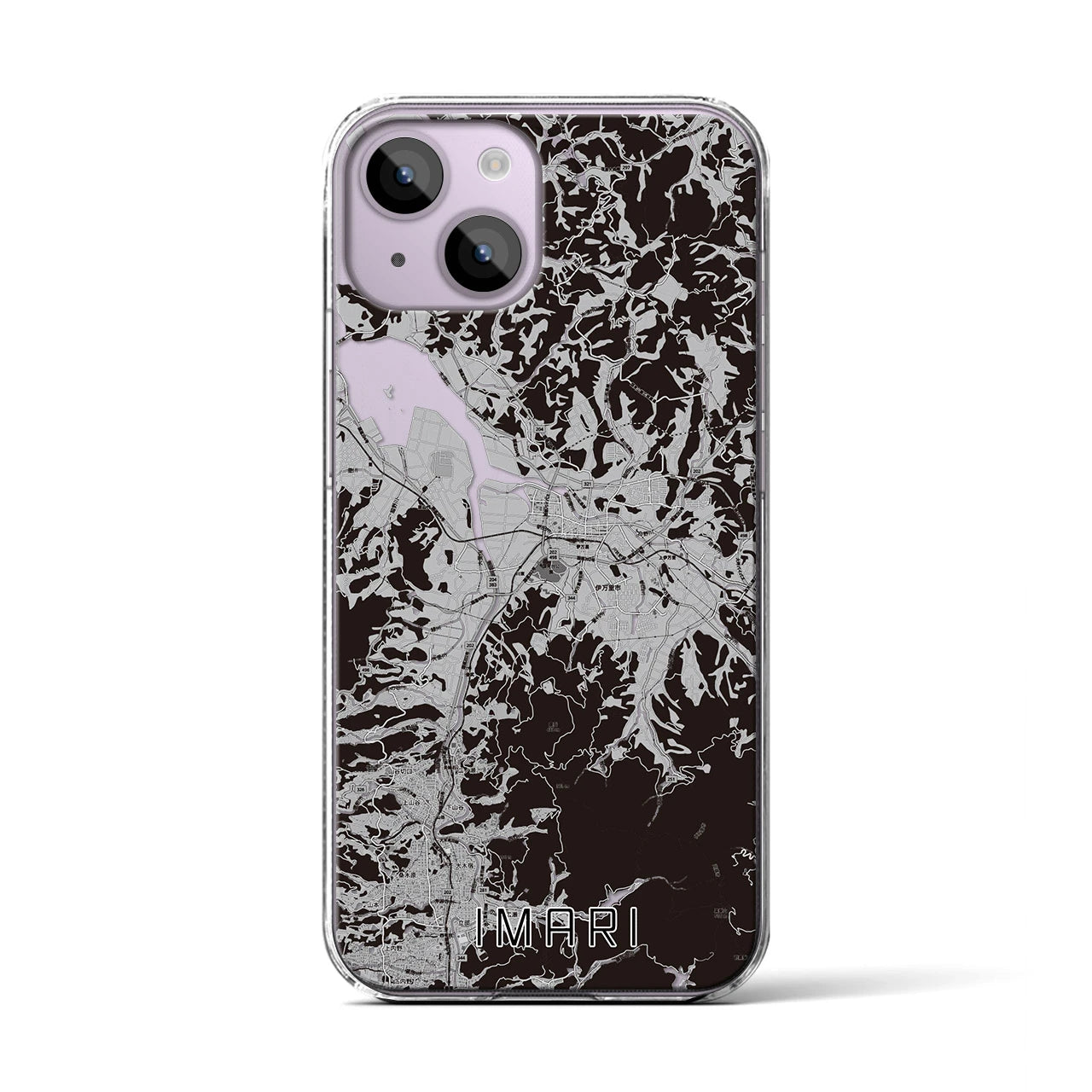 【伊万里(佐賀県)】地図柄iPhoneケース(クリアタイプ)