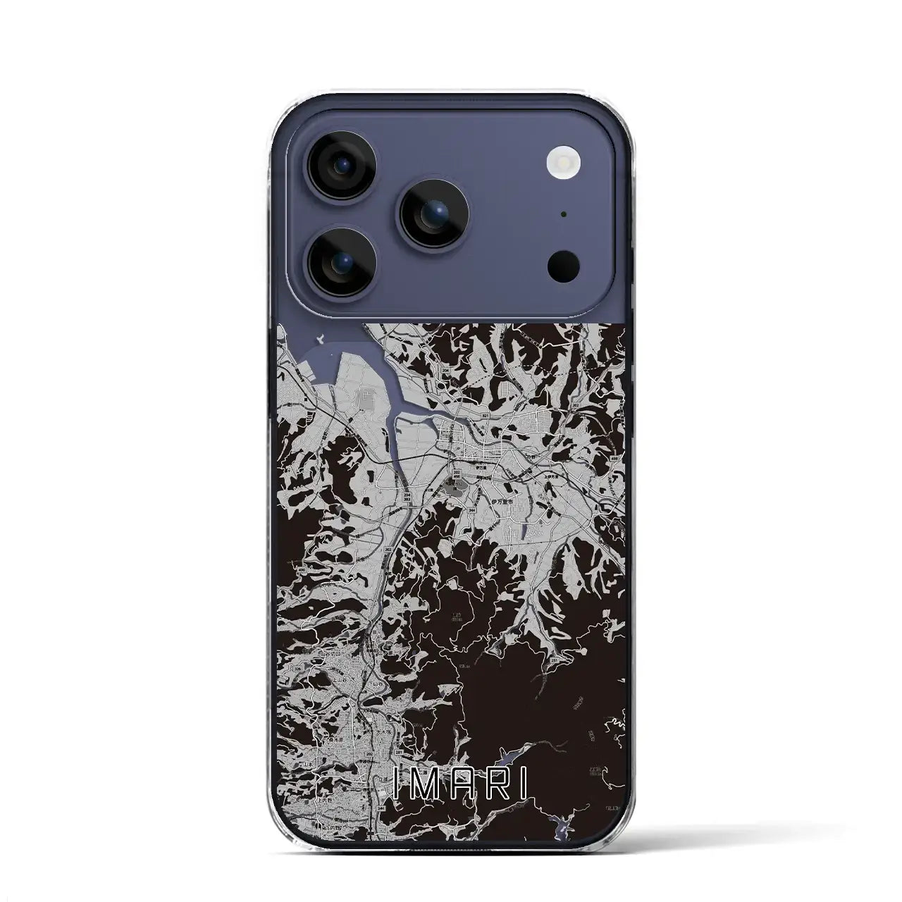 【伊万里(佐賀県)】地図柄iPhoneケース(クリアタイプ)モノトーン・iPhone 17 Pro Max 用