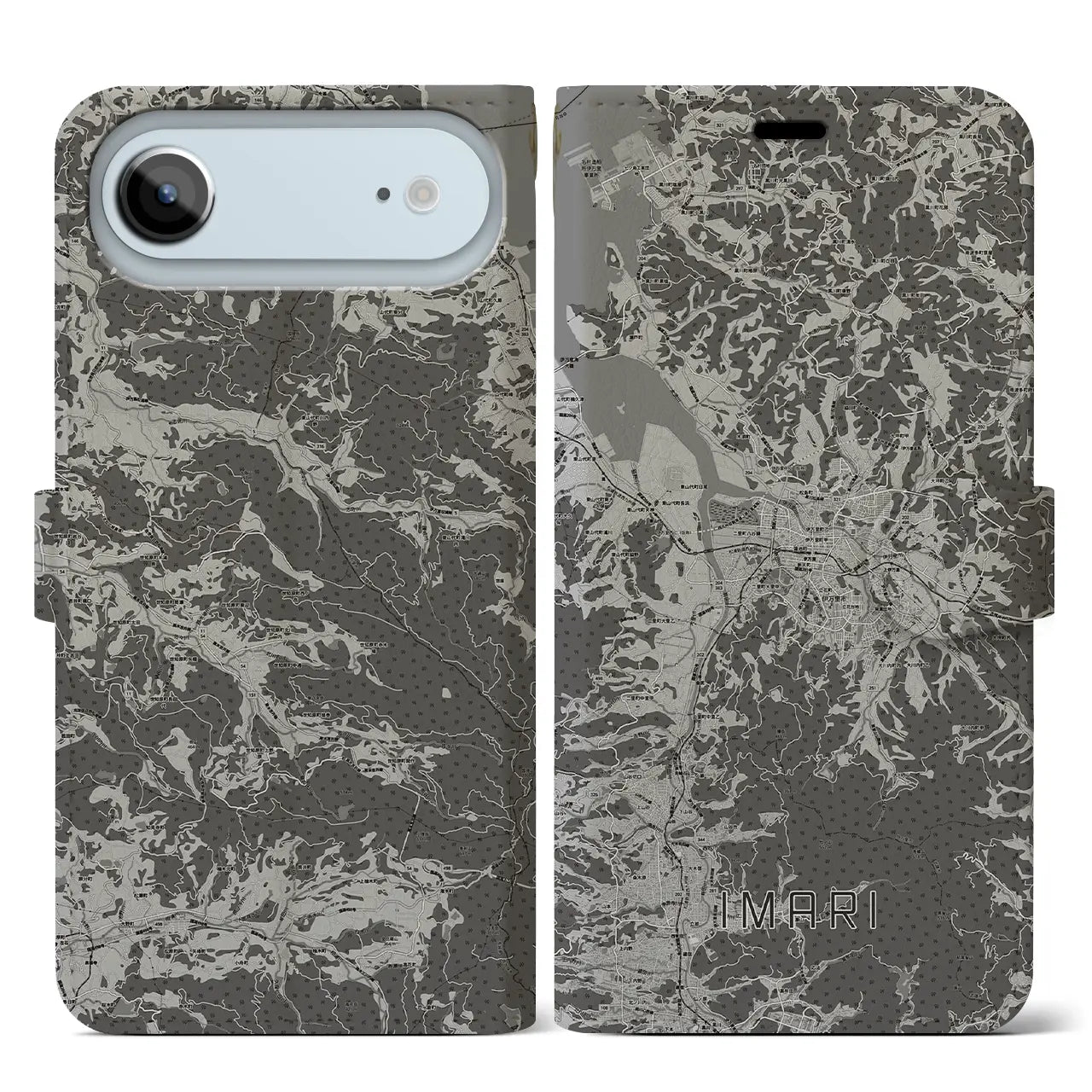 【伊万里(佐賀県)】地図柄iPhoneケース(手帳タイプ)