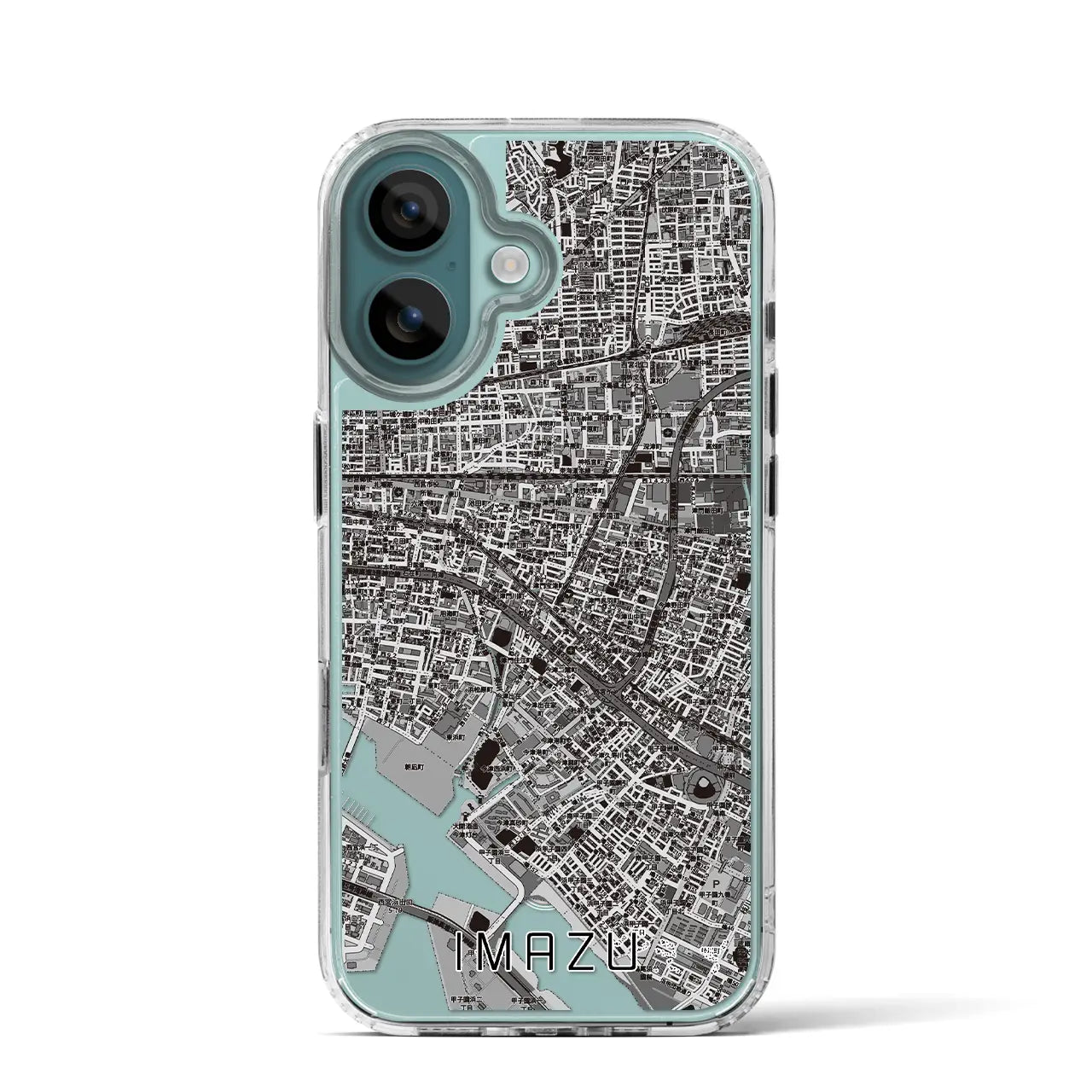 【今津(兵庫県)】地図柄iPhoneケース(MagSafeタイプ)