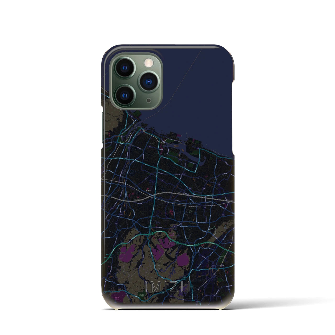 【射水(富山県)】地図柄iPhoneケース(バックカバータイプ)