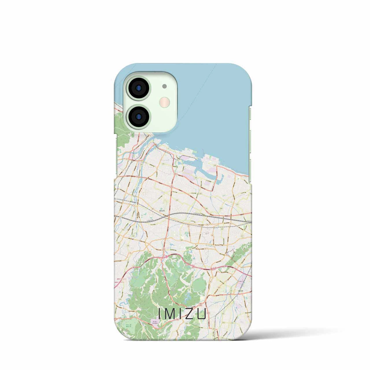 【射水(富山県)】地図柄iPhoneケース(バックカバータイプ)