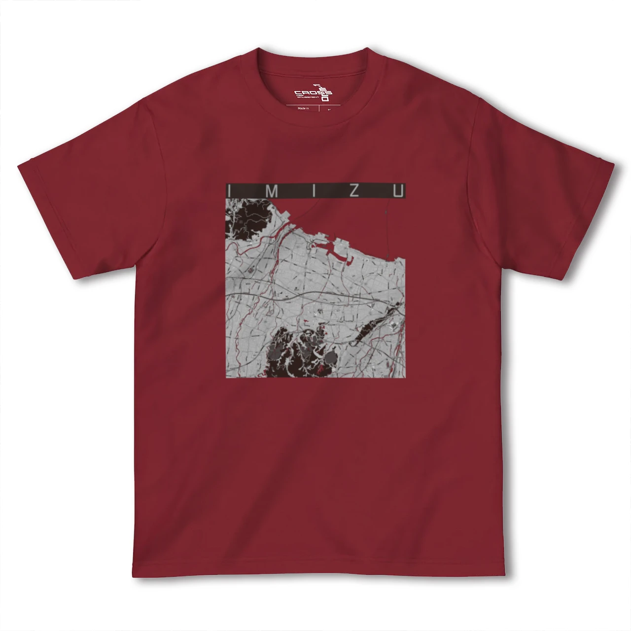【射水(富山県)】地図柄ヘビーウェイトTシャツ