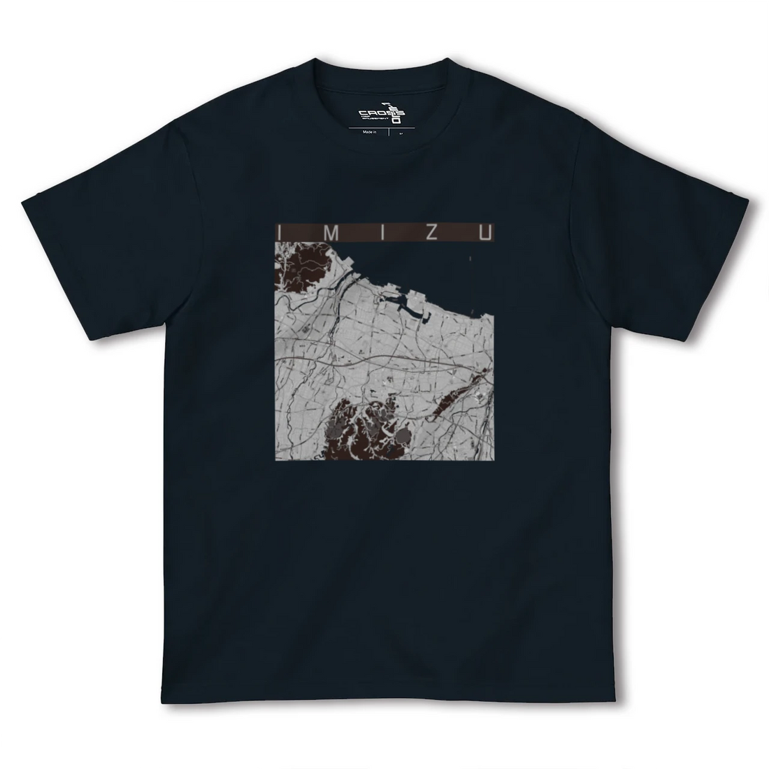 【射水(富山県)】地図柄ヘビーウェイトTシャツ