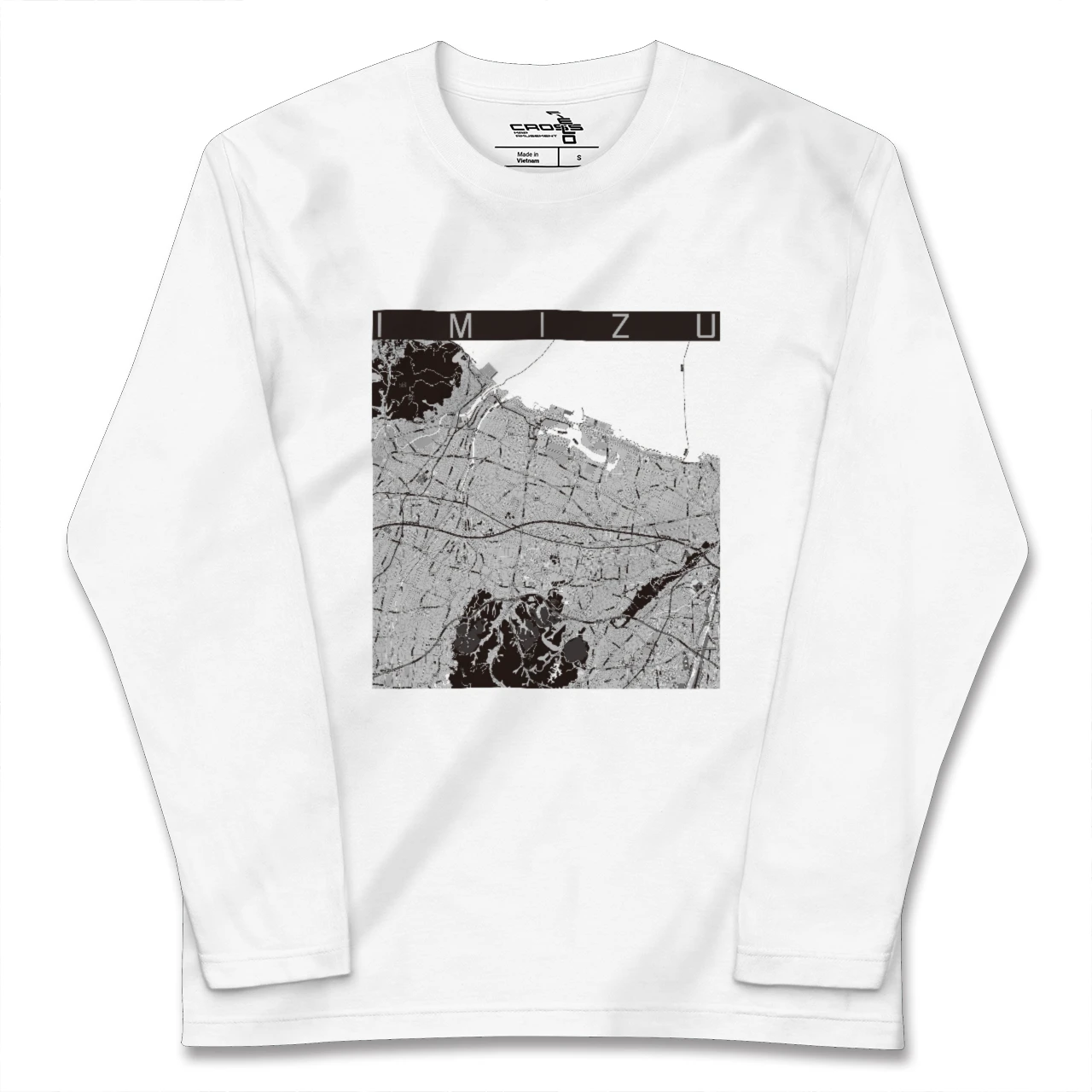 【射水(富山県)】地図柄ロングスリーブTシャツ