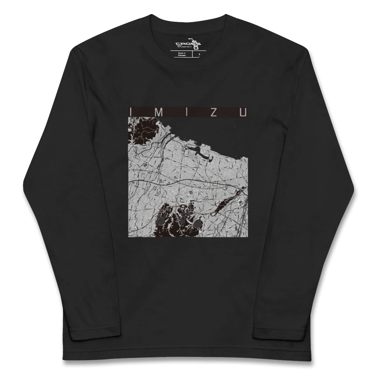 【射水(富山県)】地図柄ロングスリーブTシャツ