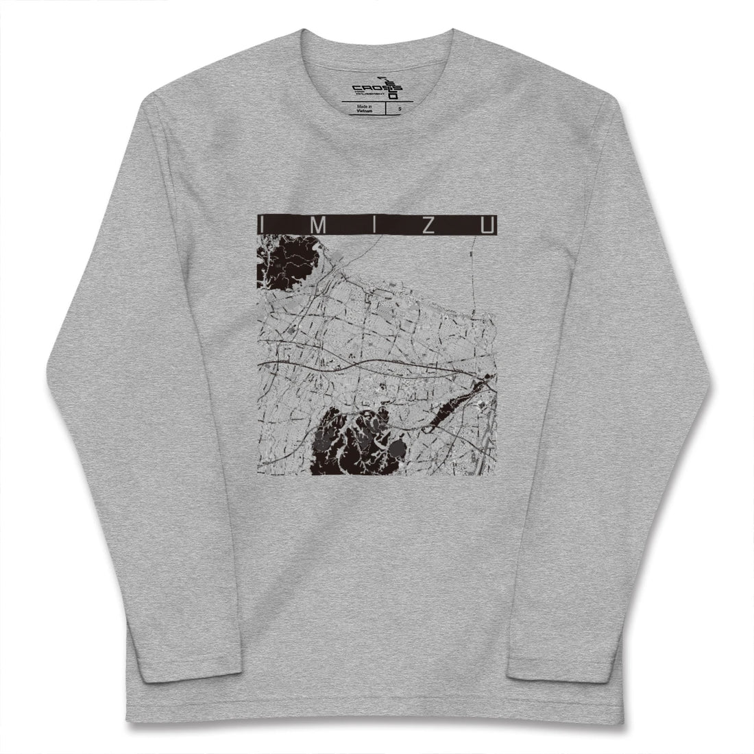 【射水(富山県)】地図柄ロングスリーブTシャツ