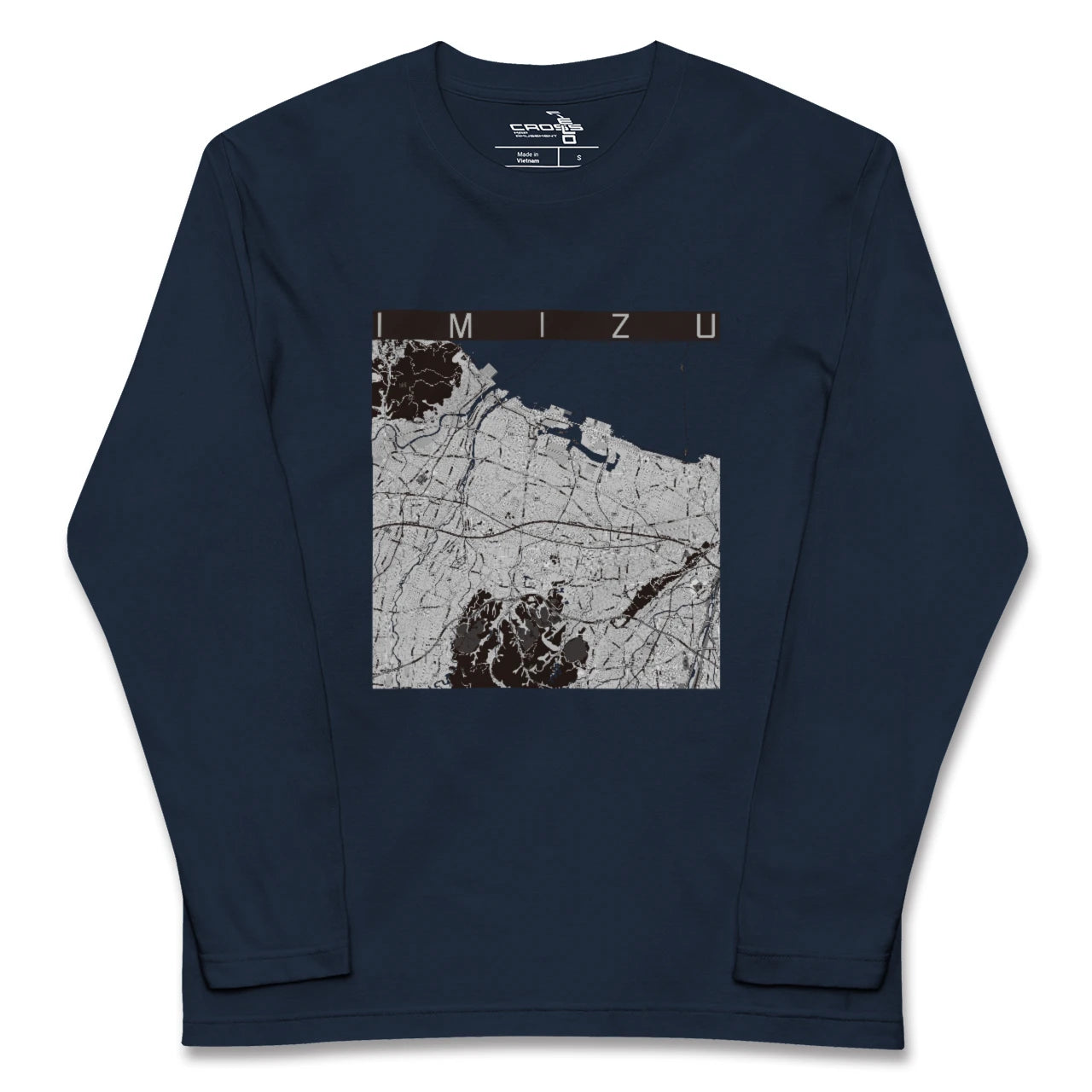 【射水(富山県)】地図柄ロングスリーブTシャツ