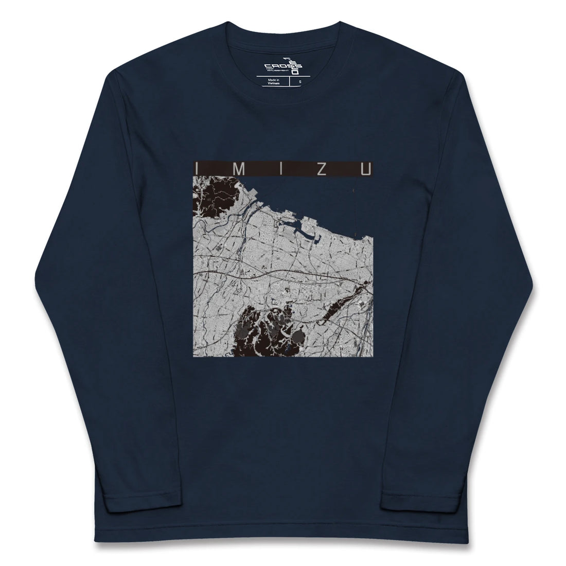 【射水(富山県)】地図柄ロングスリーブTシャツ