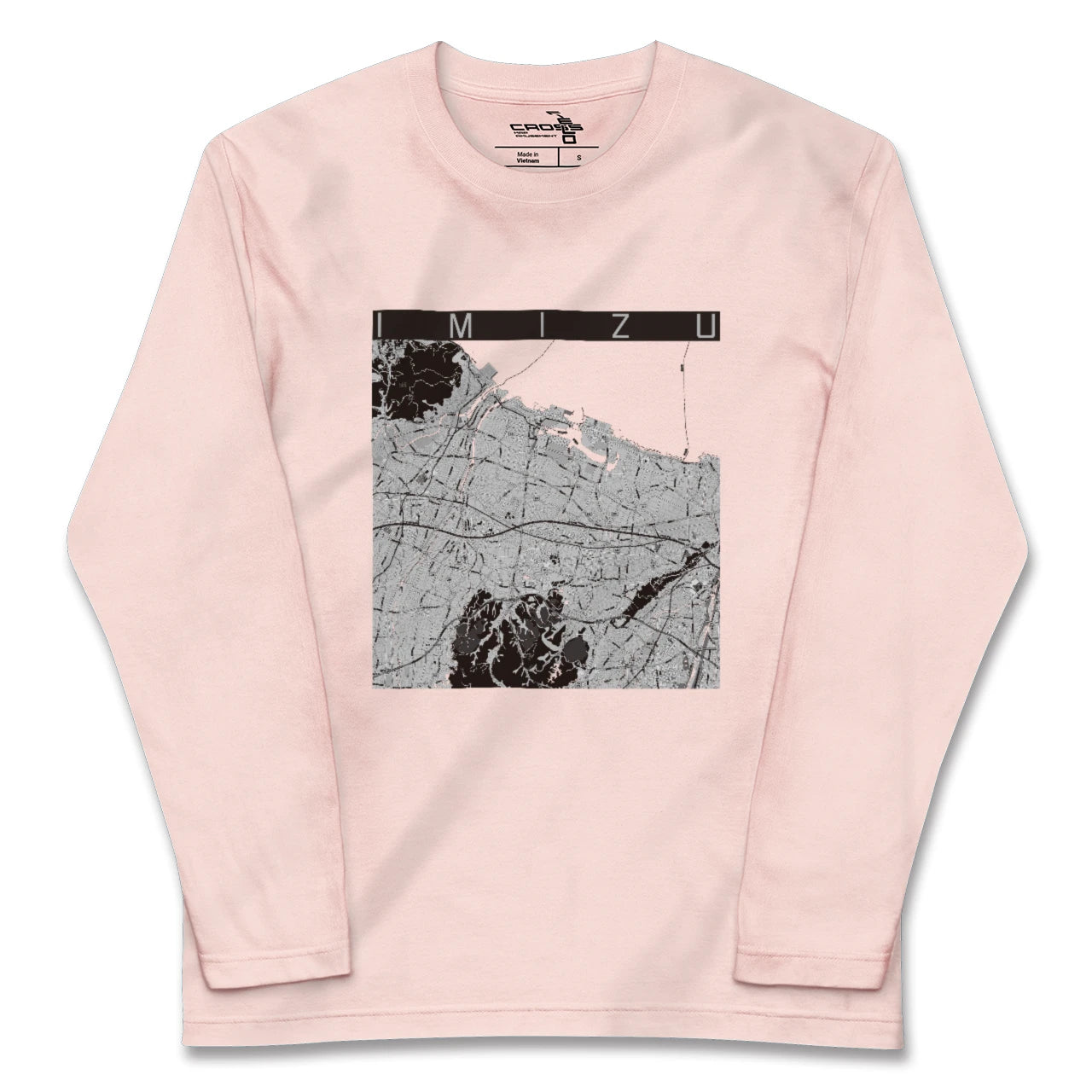 【射水(富山県)】地図柄ロングスリーブTシャツ