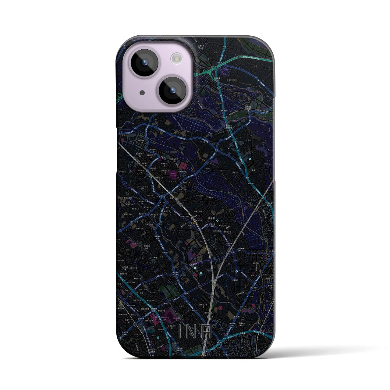 【伊奈(埼玉県)】地図柄iPhoneケース(バックカバータイプ)