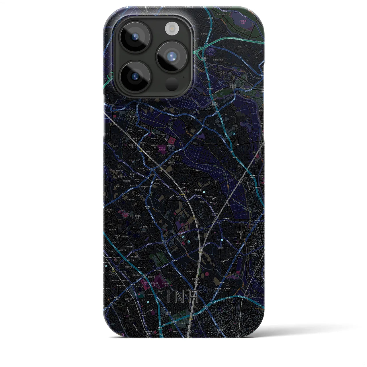 【伊奈(埼玉県)】地図柄iPhoneケース(バックカバータイプ)
