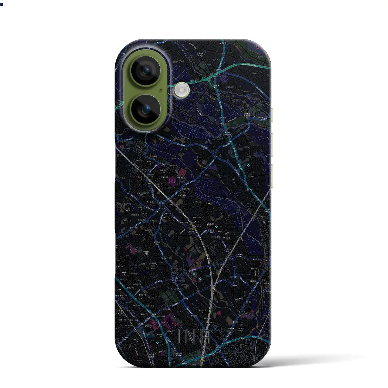 【伊奈(埼玉県)】地図柄iPhoneケース(バックカバータイプ)