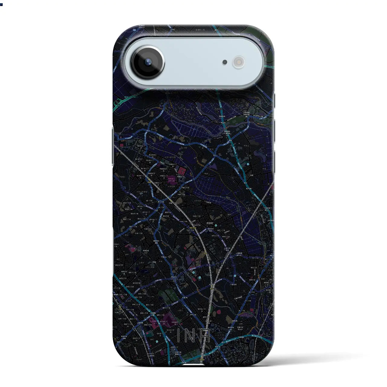 【伊奈(埼玉県)】地図柄iPhoneケース(バックカバータイプ)