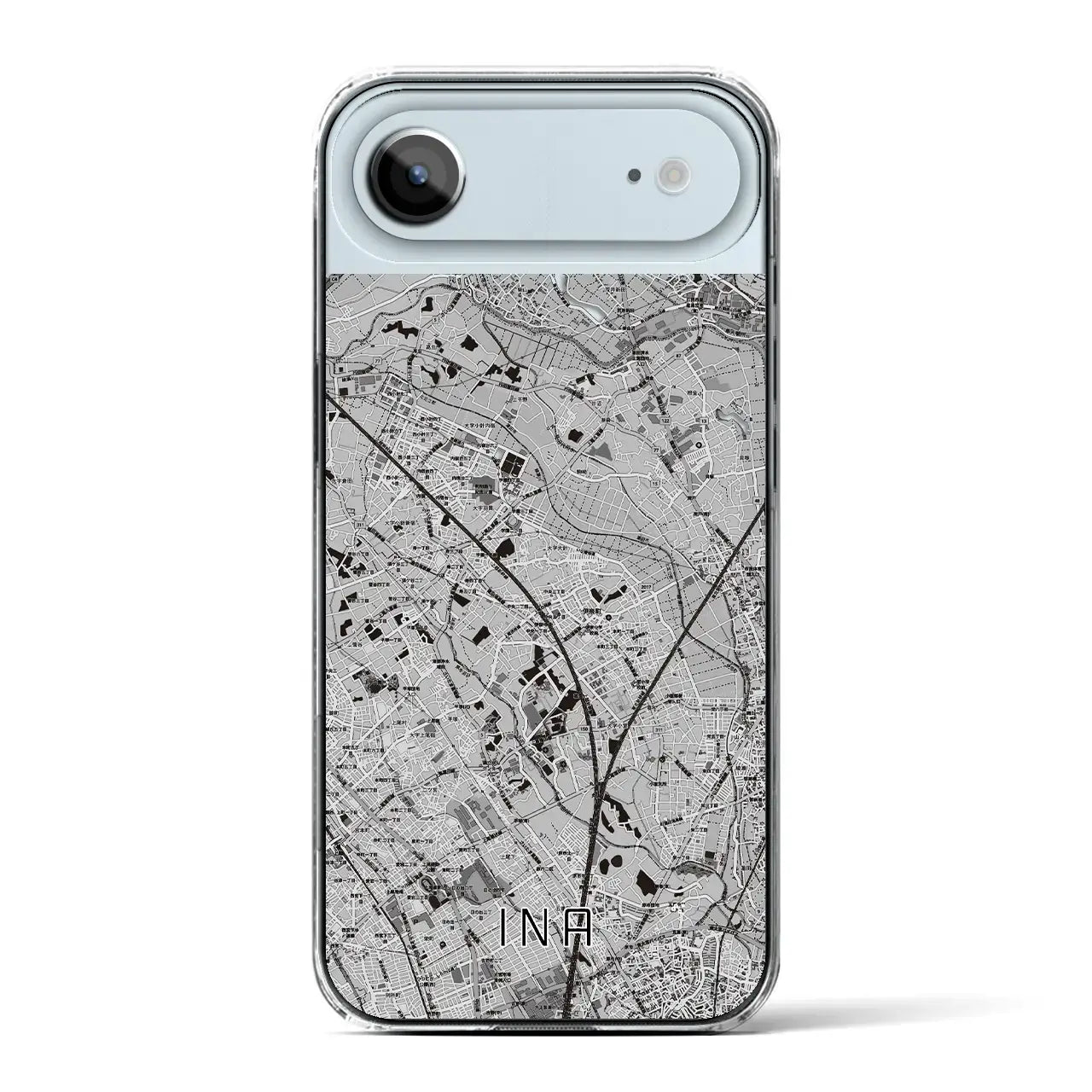 【伊奈(埼玉県)】地図柄iPhoneケース(クリアタイプ)