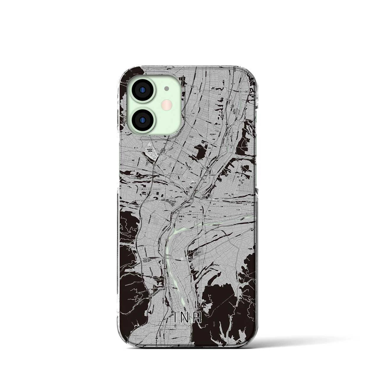 【伊那(長野県)】地図柄iPhoneケース(クリアタイプ)