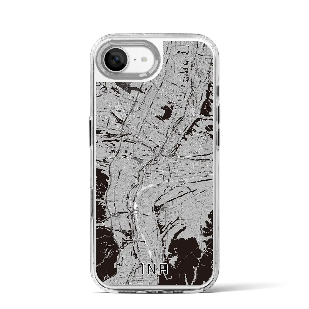 【伊那(長野県)】地図柄iPhoneケース(MagSafeタイプ)