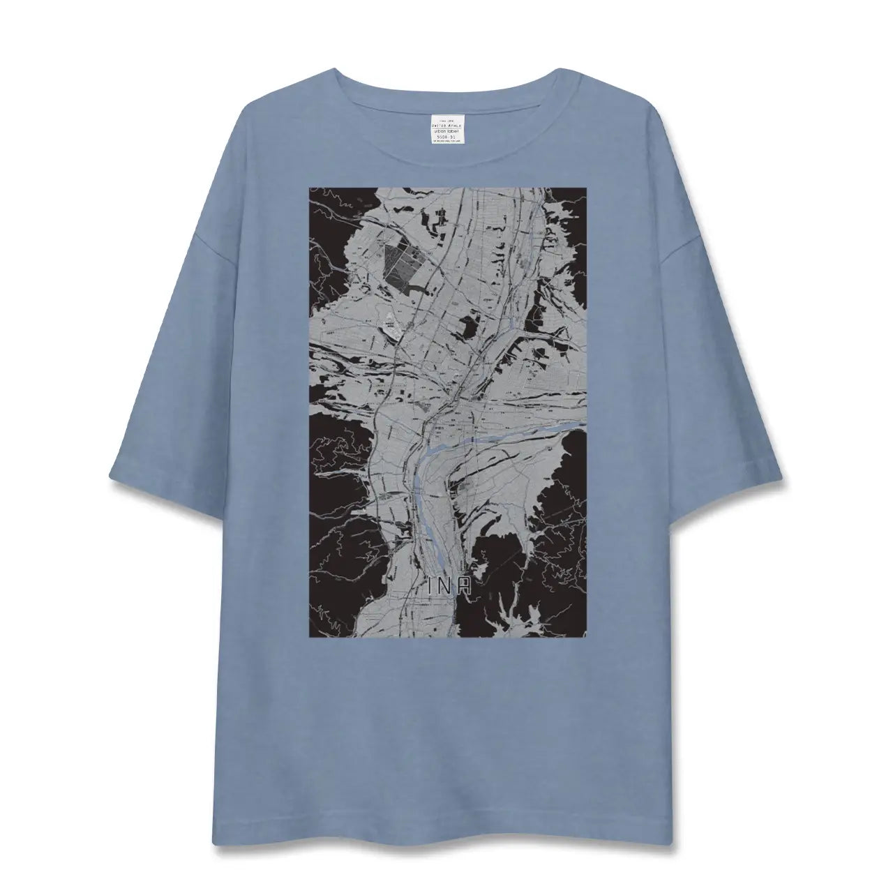 【伊那(長野県)】地図柄ビッグシルエットTシャツ