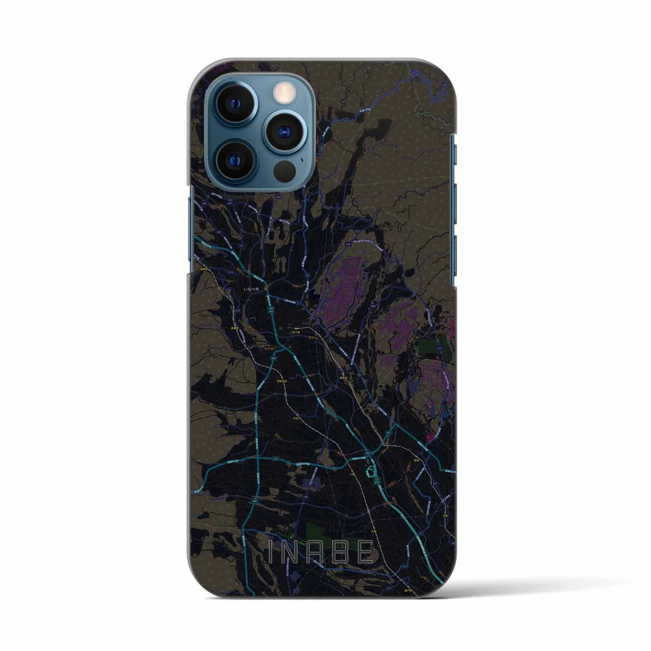 【いなべ(三重県)】地図柄iPhoneケース(バックカバータイプ)