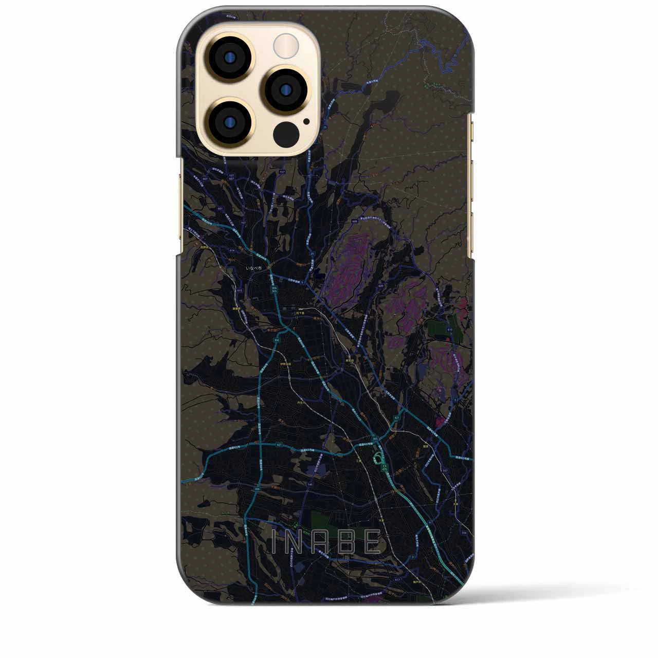 【いなべ(三重県)】地図柄iPhoneケース(バックカバータイプ)