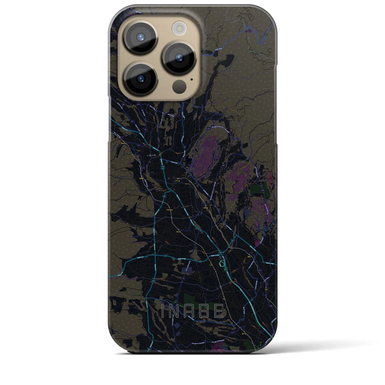 【いなべ(三重県)】地図柄iPhoneケース(バックカバータイプ)