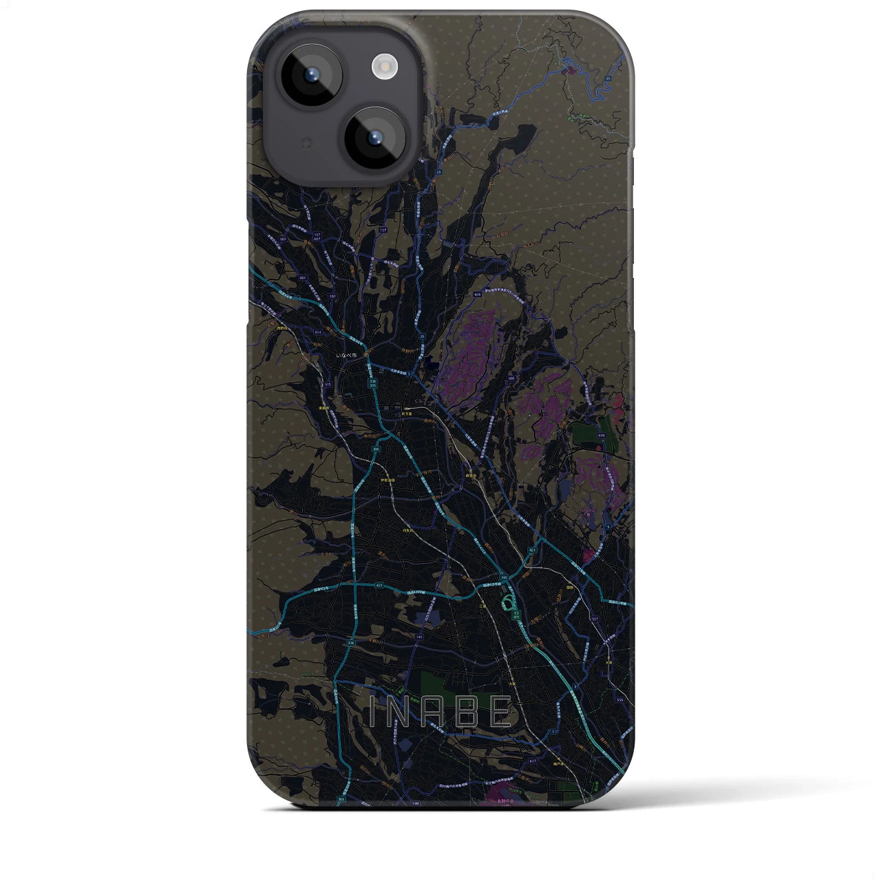 【いなべ(三重県)】地図柄iPhoneケース(バックカバータイプ)