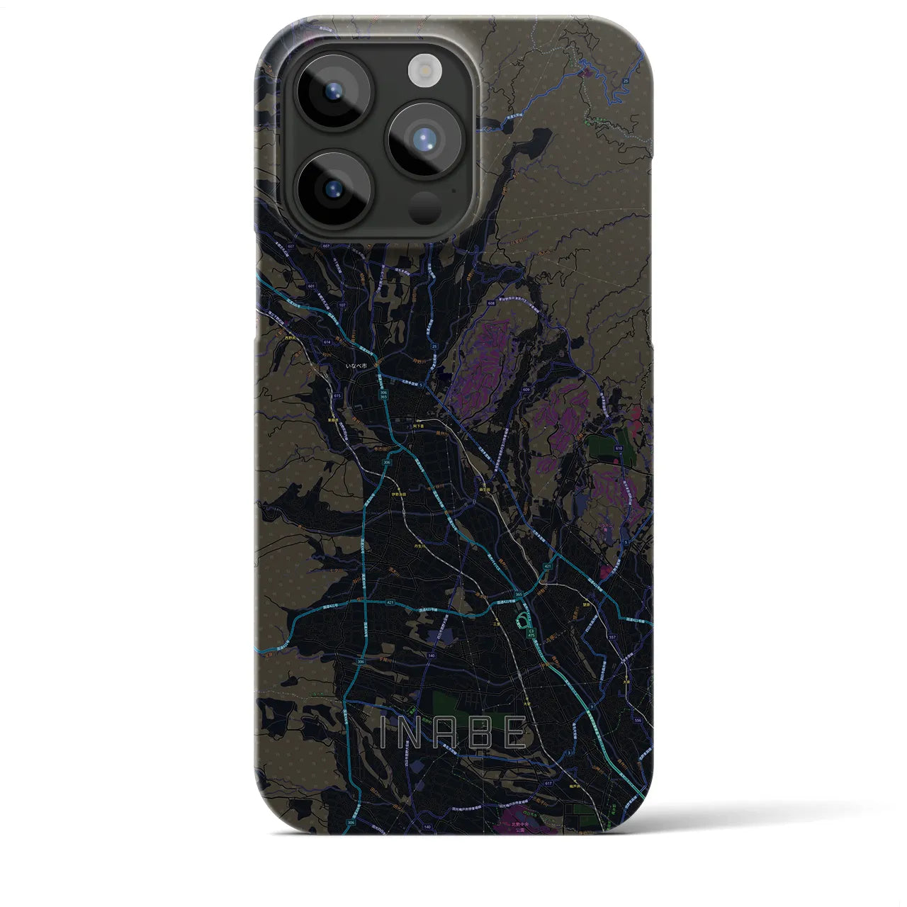 【いなべ(三重県)】地図柄iPhoneケース(バックカバータイプ)