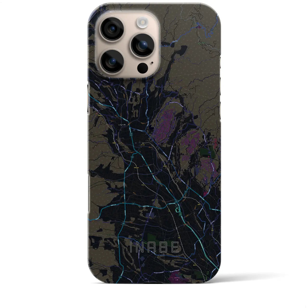 【いなべ(三重県)】地図柄iPhoneケース(バックカバータイプ)