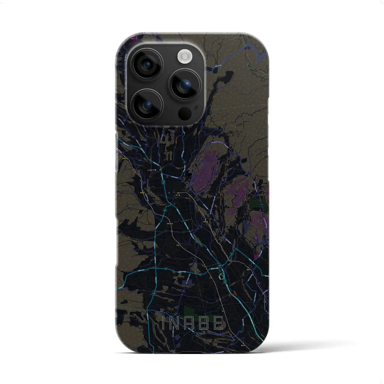 【いなべ(三重県)】地図柄iPhoneケース(バックカバータイプ)