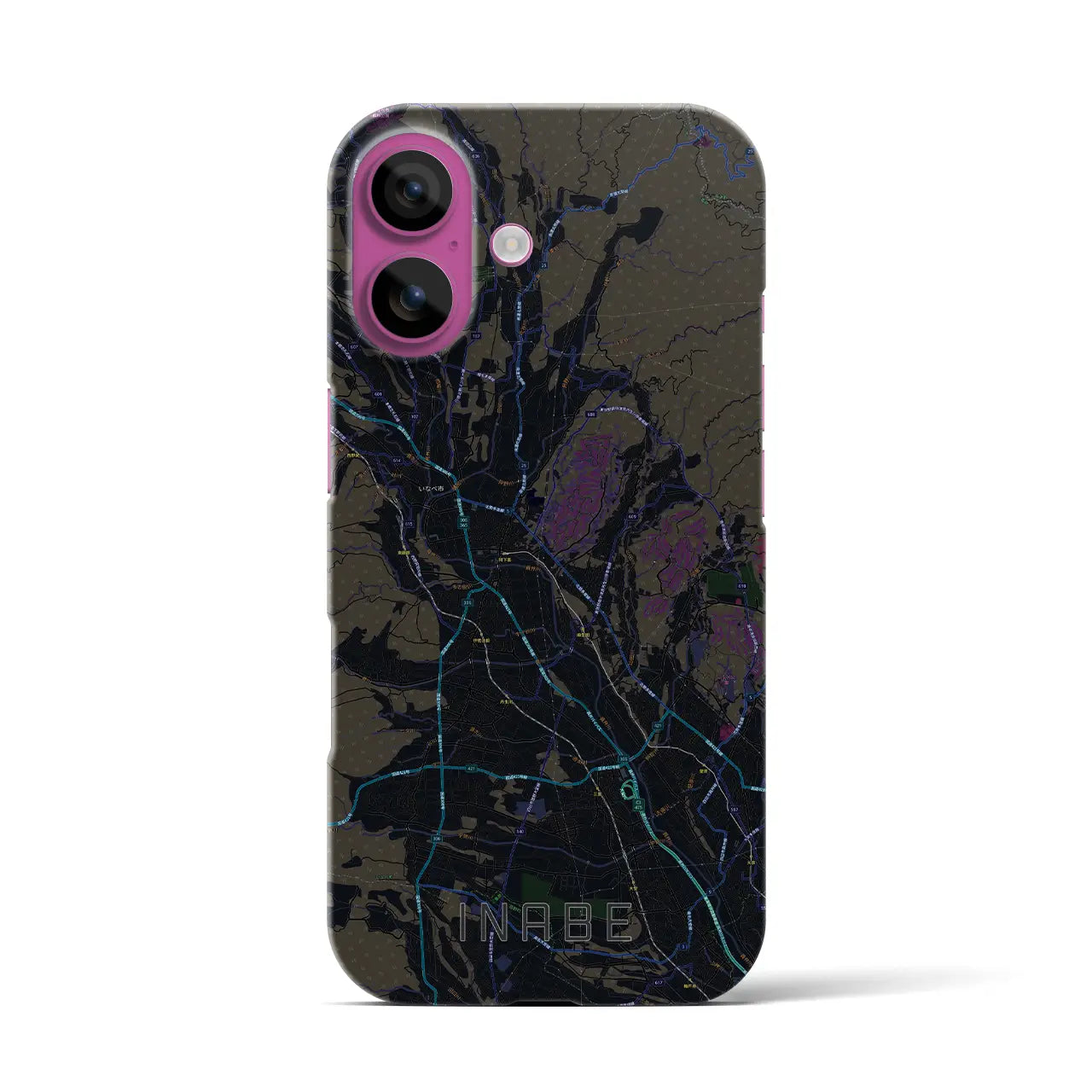 【いなべ(三重県)】地図柄iPhoneケース(バックカバータイプ)