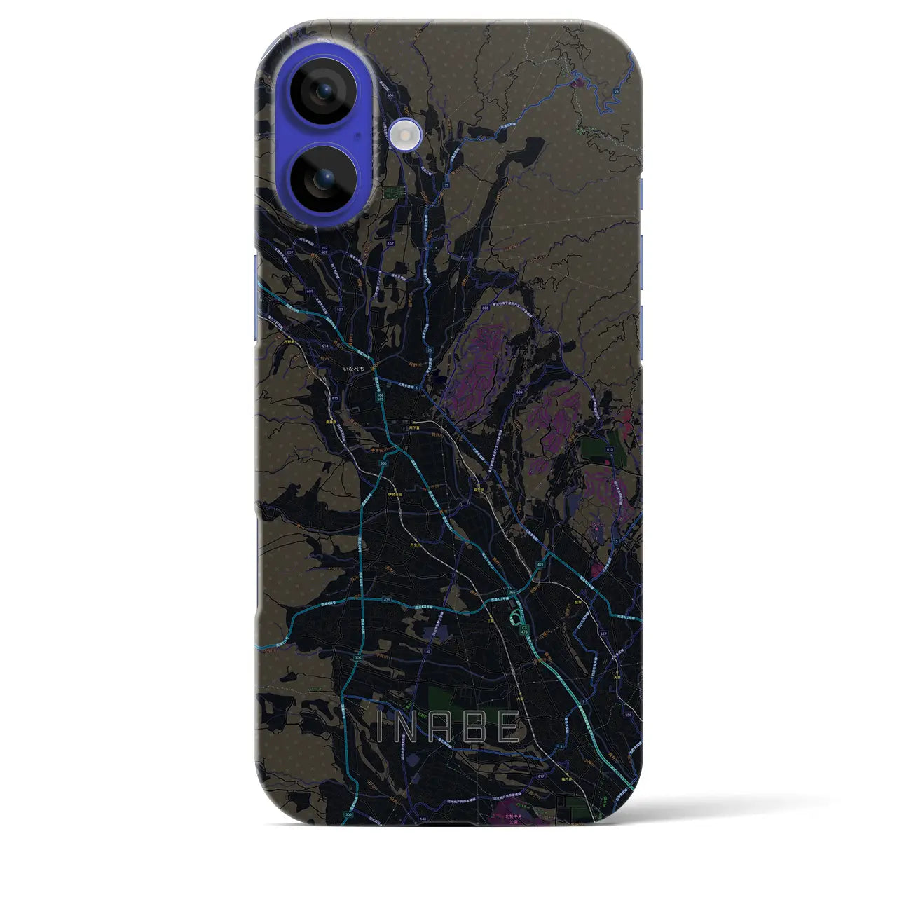 【いなべ(三重県)】地図柄iPhoneケース(バックカバータイプ)