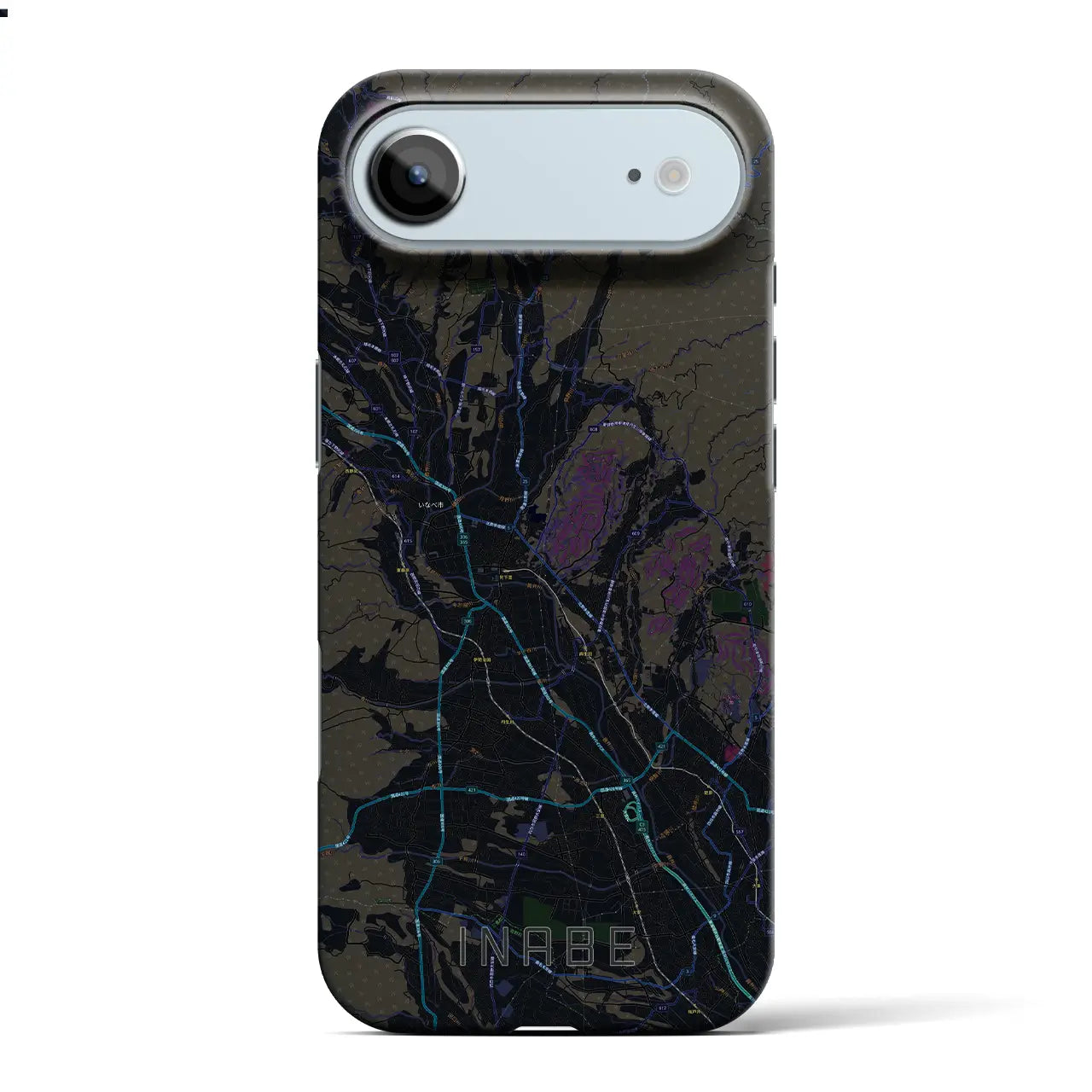 【いなべ(三重県)】地図柄iPhoneケース(バックカバータイプ)